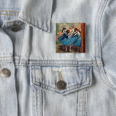 Edgar Degas - Tänzerinnen in blau Button (Beispiel)
