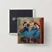 Edgar Degas - Tänzerinnen in blau Button (Vorne & Hinten)