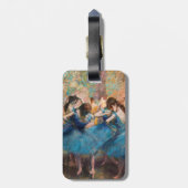 Edgar Degas - Tänzerinnen in Blau Gepäckanhänger (Rückseite vertikal)