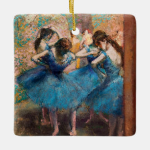 Edgar Degas - Tänzerinnen in Blau Keramikornament