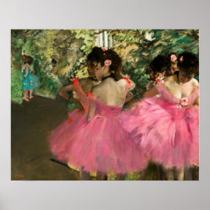 Edgar Degas - Tänzerinnen in Rosa Poster