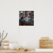 Edgar Degas - Tänzerinnen Poster (Küche)