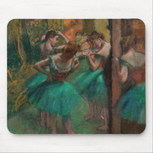 Edgar Degas - Tänzerinnen, Rosa und Grün Mousepad