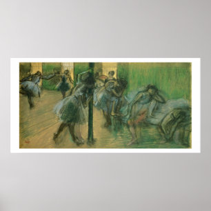 Edgar Degas   Tänzerproben Poster