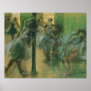 Edgar Degas   Tänzerproben Poster