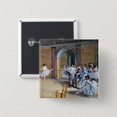 Edgar Degas - Tanzfoyer, Oper rue Le Peletier Button (Vorne & Hinten)
