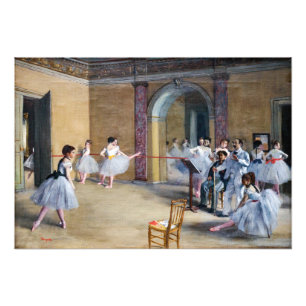 Edgar Degas - Tanzfoyer, Oper rue Le Peletier Fotodruck