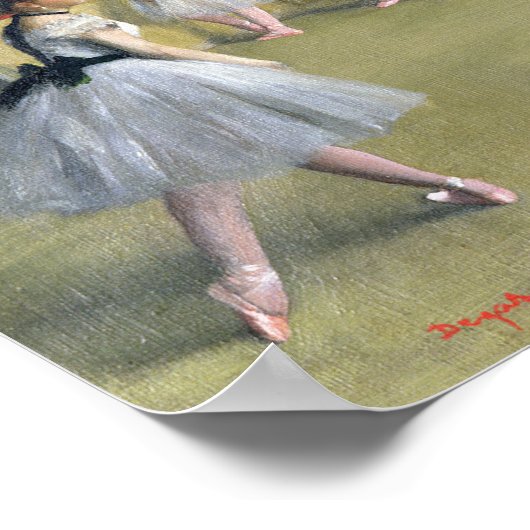 Edgar Degas | Tanzfoyer Poster (Ecke)