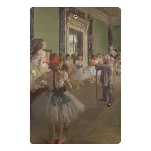 Edgar Degas| Tanzklasse, c.1873-76 Mini Klemmbrett (Rückseite)