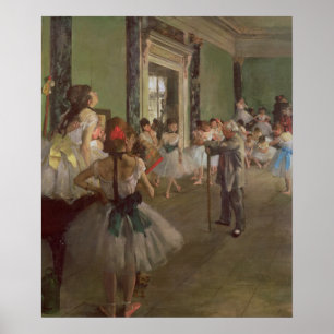 Edgar Degas  Tanzklasse, c.1873-76 Poster