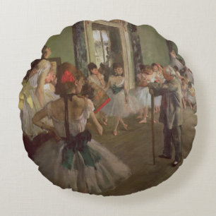 Edgar Degas  Tanzklasse, c.1873-76 Rundes Kissen
