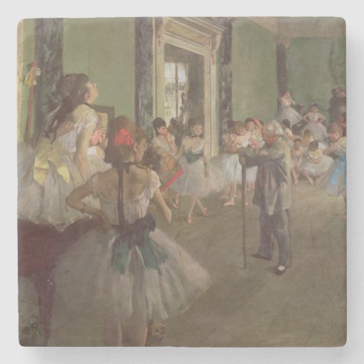 Edgar Degas| Tanzklasse, c.1873-76 Steinuntersetzer (Vorderseite)