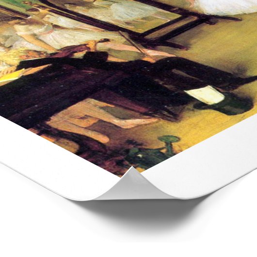 Edgar Degas | Tanzklasse Poster (Ecke)