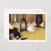 Edgar Degas | Tanzklasse Postkarte (Vorne/Hinten)