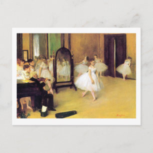 Edgar Degas Tanzklasse Postkarte