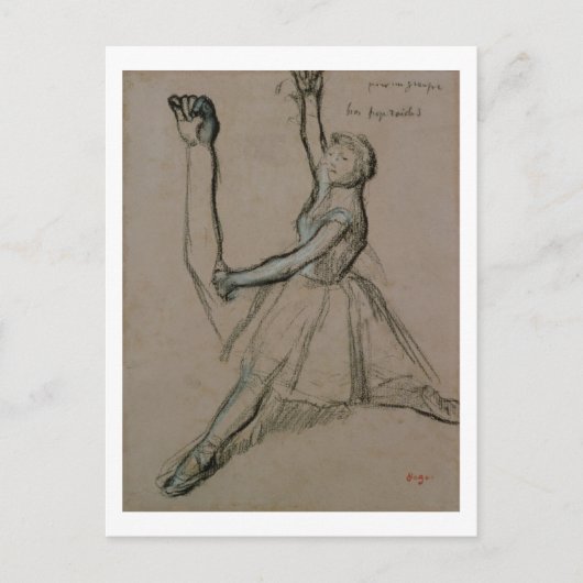 Edgar Degas | Tanzstudium Postkarte (Vorderseite)