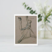 Edgar Degas | Tanzstudium Postkarte (Stehend Vorderseite)