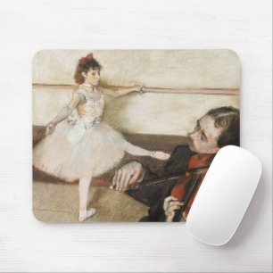 Edgar Degas Tanzstunde. Vintage-Impressionismus Mousepad