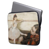 Edgar Degas Tanzunterricht. Vintager Impressionism Laptopschutzhülle (Vorderseite Links)