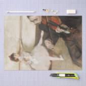 Edgar Degas Tanzunterricht. Vintager Impressionism Seidenpapier (Handwerk)