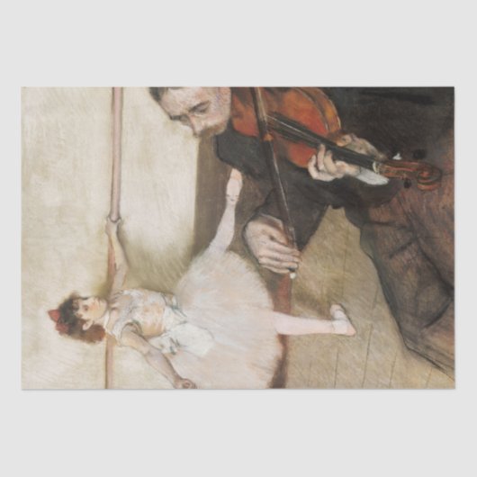 Edgar Degas Tanzunterricht. Vintager Impressionism Seidenpapier (Vorderseite)