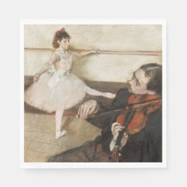 Edgar Degas Tanzunterricht. Vintager Impressionist Serviette