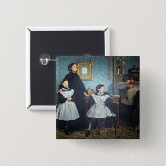 Edgar Degas - The Bellelli Family Button (Vorne & Hinten)