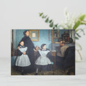 Edgar Degas - The Bellelli Family Dankeskarte (Stehend Vorderseite)