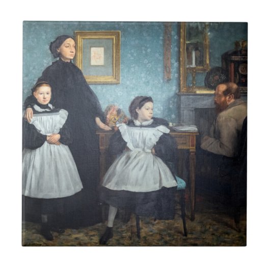 Edgar Degas - The Bellelli Family Fliese (Vorderseite)