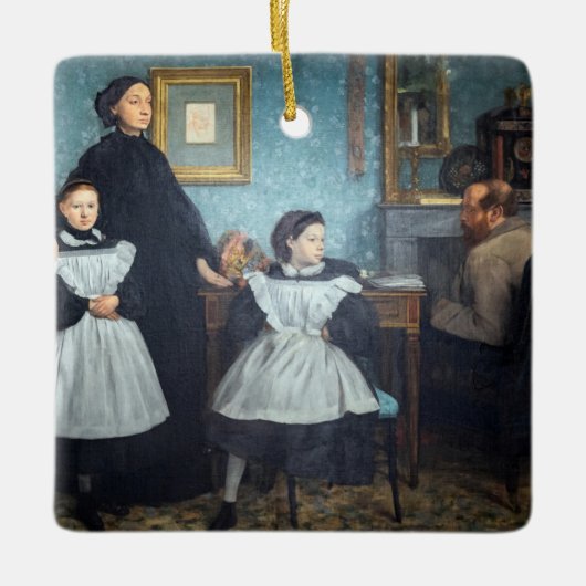 Edgar Degas - The Bellelli Family Keramikornament (Vorderseite)