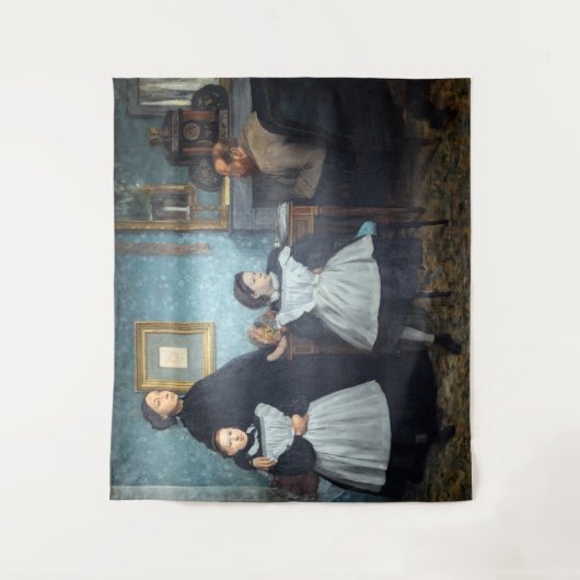 Edgar Degas - The Bellelli Family Wandteppich (Vorderseite)