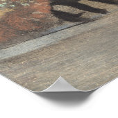 Edgar Degas The Curtain Tänzer Art Poster (Ecke)