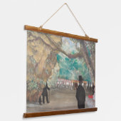 Edgar Degas The Curtain Tänzer Art Wood Wall Wandteppich Mit Holzrahmen (Gewinkelt)