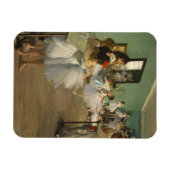 Edgar Degas-The dance class 1874 Magnet (Horizontal)