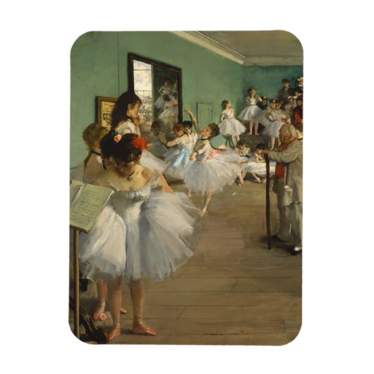 Edgar Degas-The dance class 1874 Magnet (Vertikal)