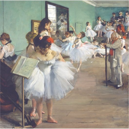 Edgar Degas - The Dance Class Aufkleber (Vorderseite)