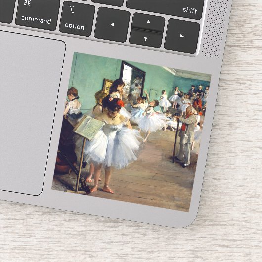 Edgar Degas - The Dance Class Aufkleber (Detail)