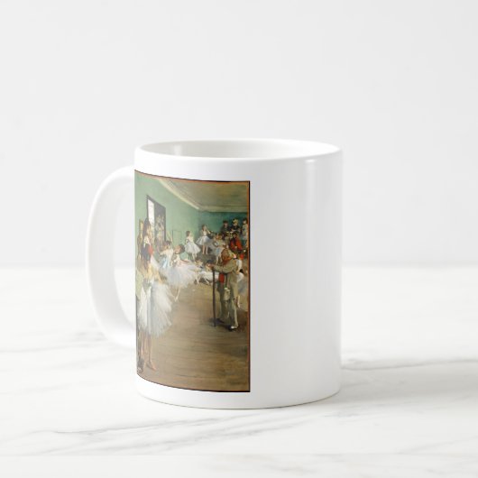 Edgar Degas The Dance Class Ballerina Painting Kaffeetasse (Vorderseite Links)
