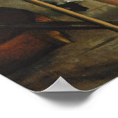 Edgar Degas The Dance Class Ballerina Painting Poster (Ecke)