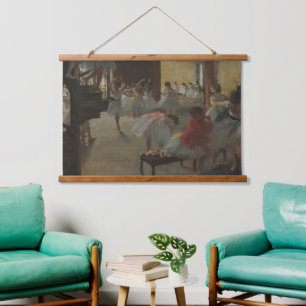 Edgar Degas The Dance Class Ballet Art Holzwall Wandteppich Mit Holzrahmen