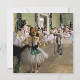 Edgar Degas - The Dance Class Dankeskarte