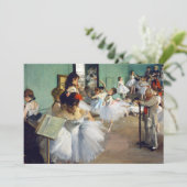 Edgar Degas - The Dance Class Einladung (Stehend Vorderseite)