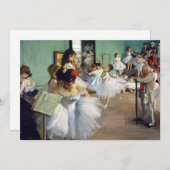 Edgar Degas - The Dance Class Einladung (Vorne/Hinten)