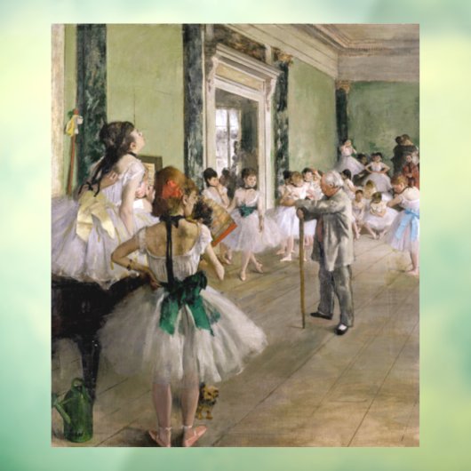 Edgar Degas - The Dance Class Fensteraufkleber (Blatt 3)