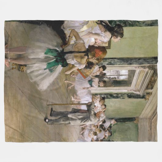 Edgar Degas - The Dance Class Fleecedecke (Vorderseite (Horizontal))