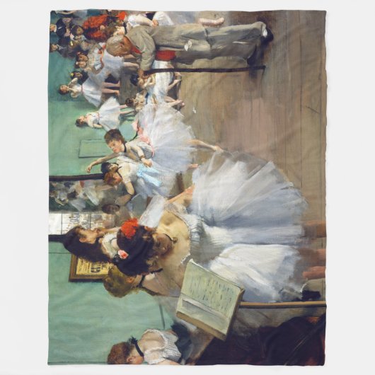 Edgar Degas - The Dance Class Fleecedecke (Vorderseite)