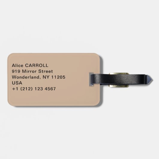 Edgar Degas - The Dance Class Gepäckanhänger (Rückseite horizontal)