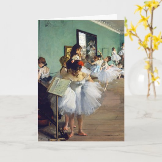 Edgar Degas - The Dance Class Karte (Gelbe Blume)