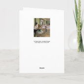 Edgar Degas - The Dance Class Karte (Rückseite)