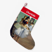 Edgar Degas - The Dance Class Kleiner Weihnachtsstrumpf (Vorderansicht (hängend))
